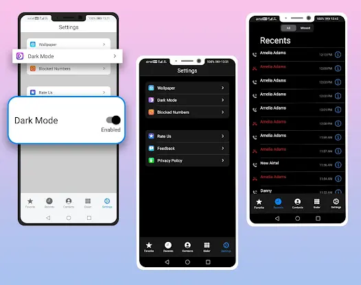 iCall Dialer Screen & Contacts screenshot 7