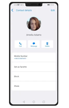 iCall Dialer Screen & Contacts screenshot 6