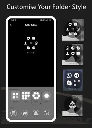 Crystal Blur Launcher screenshot 5