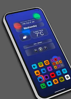 Crystal Blur Launcher screenshot 1