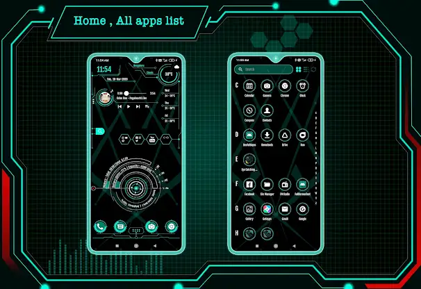 Hi-tech launcher 2025 screenshot 3
