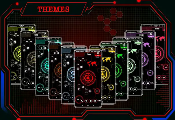 Futuristic UI Launcher screenshot 3