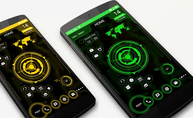 Futuristic UI Launcher screenshot 2