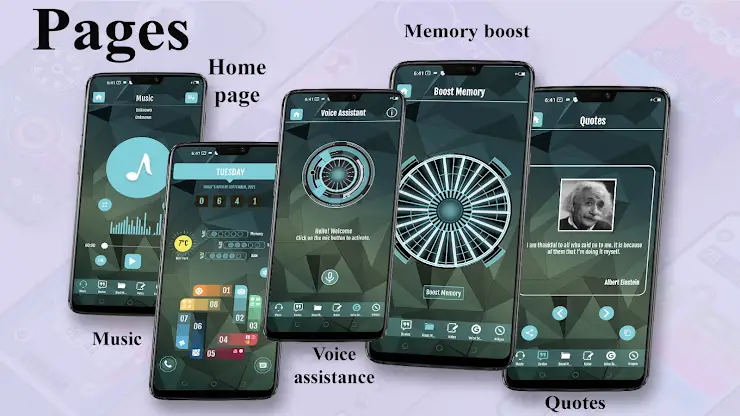 Infographic Launcher - HideApp screenshot 4
