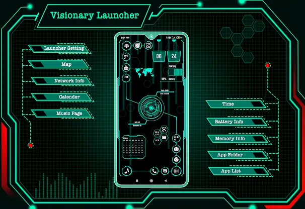 Visionary Launcher screenshot 1