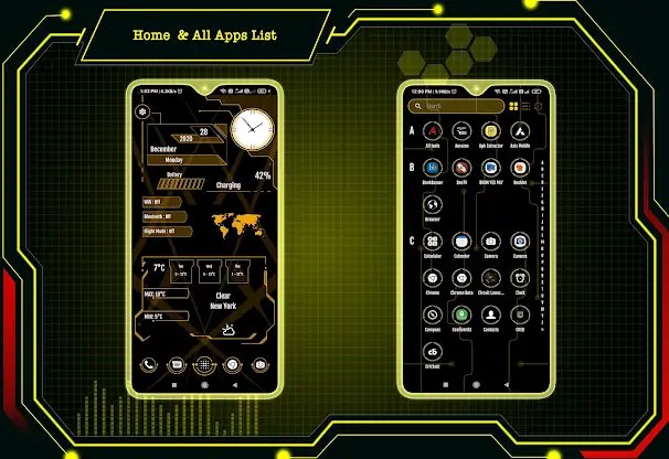 Visionary hi-tech Launcher 2 screenshot 3