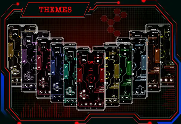 Visionary hi-tech Launcher 2 screenshot 2