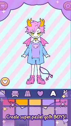 BatDoll monster boy maker game screenshot 2