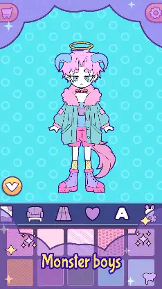 BatDoll monster boy maker game screenshot 5