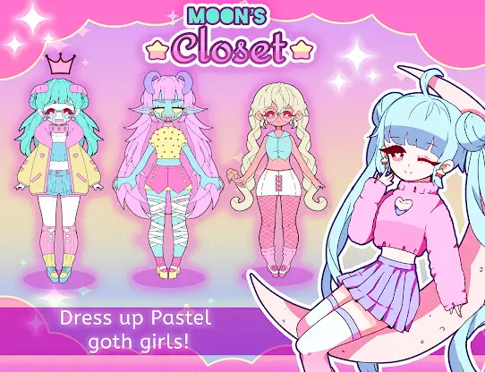 Moon's Closet dress up game screenshot 1