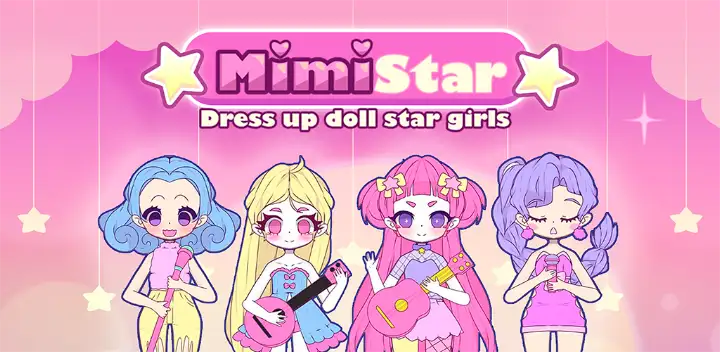 Mimistar dress up chibi doll — Android game banner