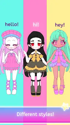 Mimistar dress up chibi doll screenshot 2