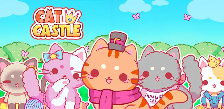 Cat Castle : Merge cute cats — Android game banner