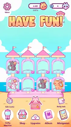 Cat Castle : Merge cute cats screenshot 4