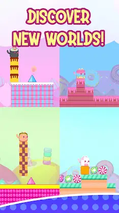 Stacky Cat kawaii runner Game screenshot 1