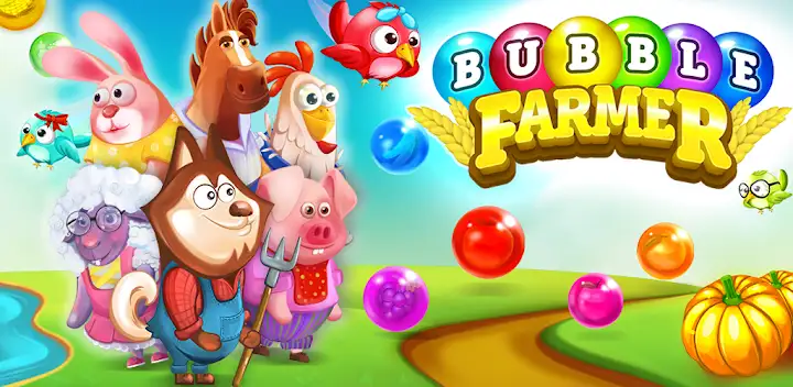Farm Pop : Bubble Shooter 2025 — Android game banner