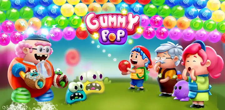 Bubble Shooter Games Gummy Pop — Android game banner