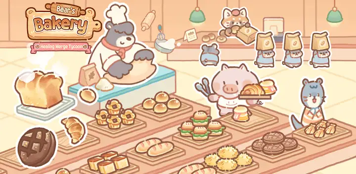 Bear Bakery - Cooking Tycoon — Android game banner