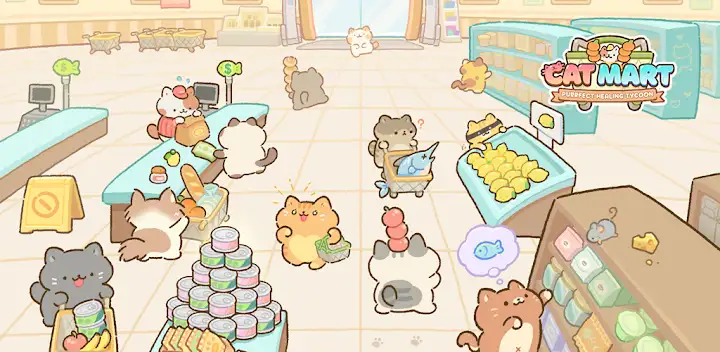 Cat Mart : Mini Market Tycoon — Android game banner