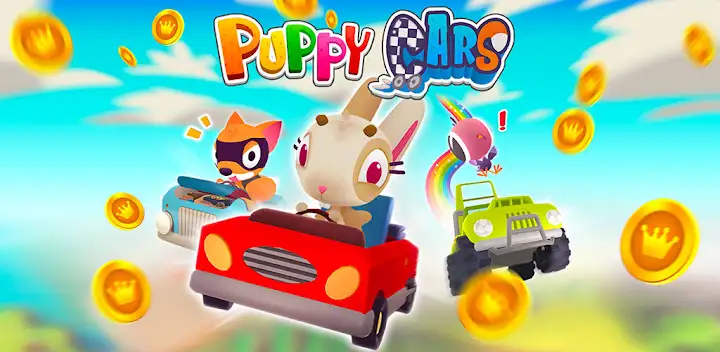 Puppy Cars – Kids Racing Game — Android game banner