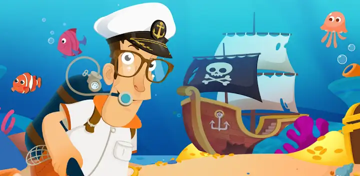 Archaeologist Deep Blue - Kids — Android game banner
