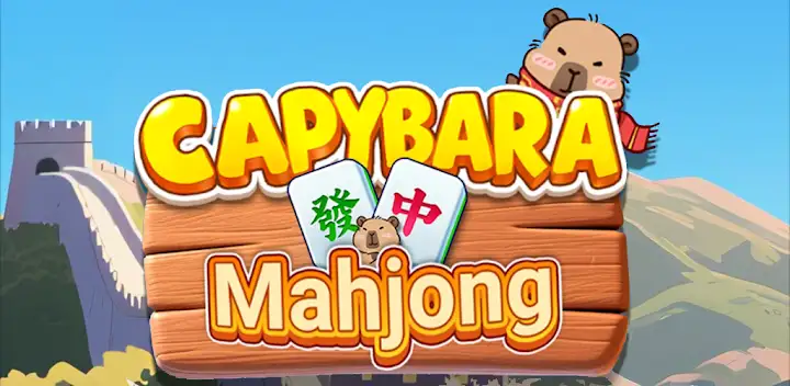 Capybara Mahjong Solitaire — Android game banner