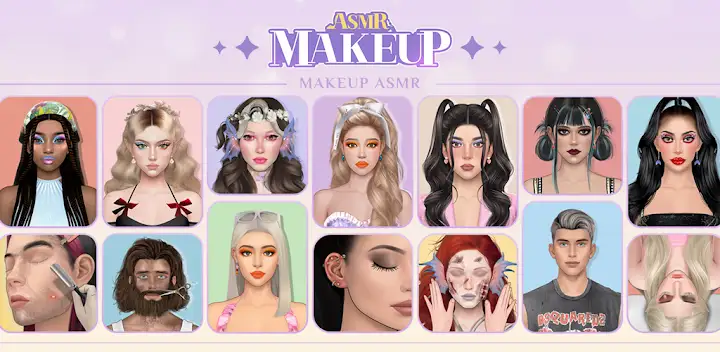 Makeup ASMR: Makeover Story — Android game banner