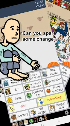 Beggar Life Clicker adventure screenshot 1