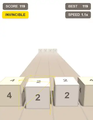 2048 RUN:3D Number Puzzle Game screenshot 2