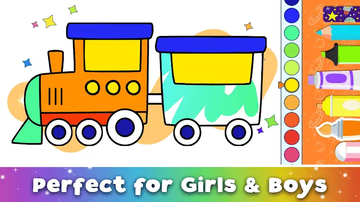 Kid & Toddler Drawing Coloring screenshot 4