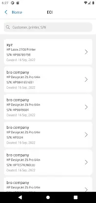 HP PrintOS Service Center screenshot 3