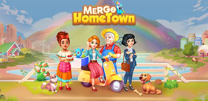 Merge HomeTown: Merge Games — Android game banner