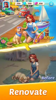 Pets Harbor: Merge & Restore screenshot 3