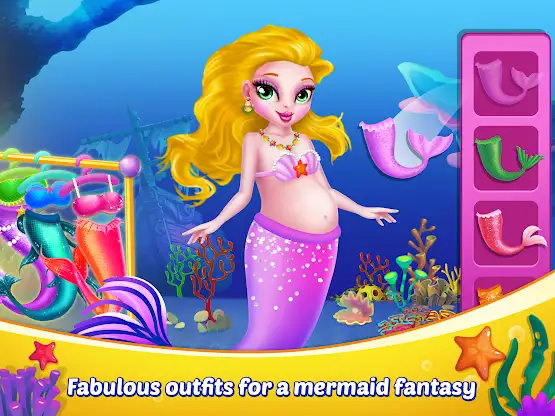 Mermaid Mommy Baby Care Game screenshot 5