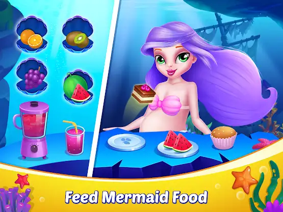 Mermaid Mommy Baby Care Game screenshot 4