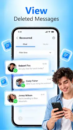 Photo Message & chat Restore screenshot 2