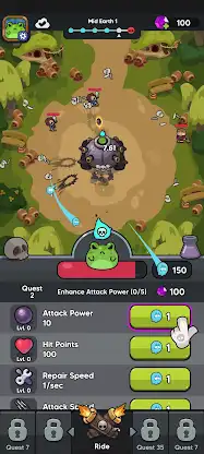 Legend of Frog: Idle RPG screenshot 1