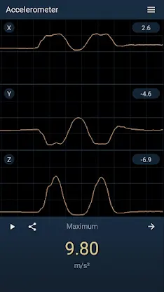 Accelerometer screenshot 1