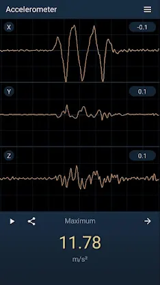 Accelerometer screenshot 2