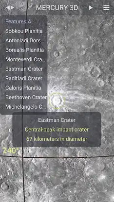 Mercury 3D screenshot 2