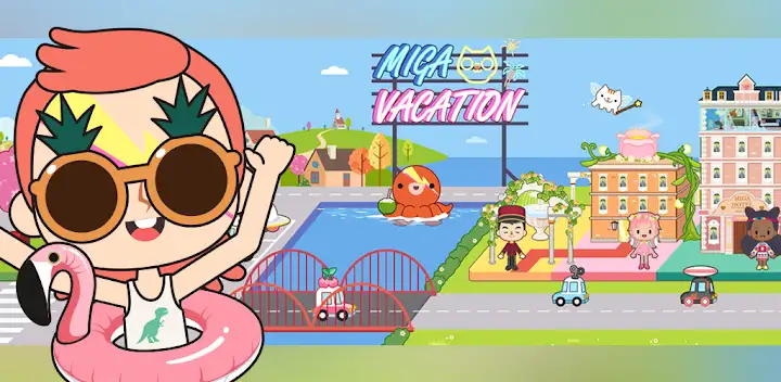 Miga Town: My Vacation — Android app banner