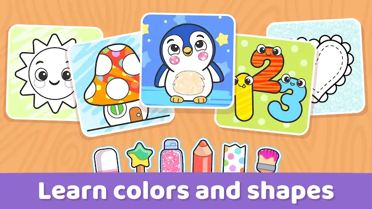 Coloring game for toddlers 1+ screenshot 3