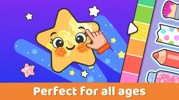 Coloring game for toddlers 1+ screenshot 1