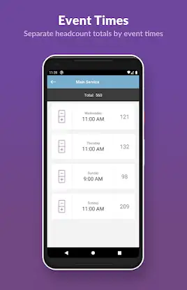 Planning Center Headcounts screenshot 2
