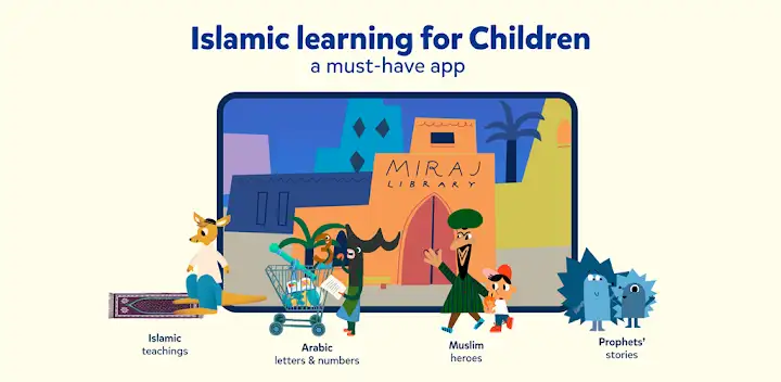Miraj: Islamic Stories & Games — Android app banner