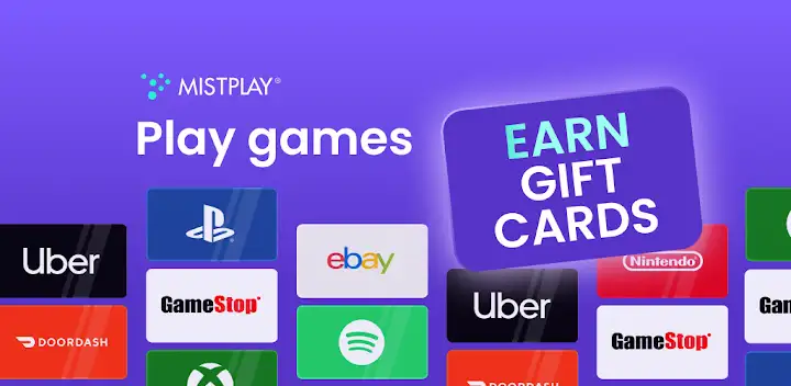 MISTPLAY: Play and Earn Money — Android app banner