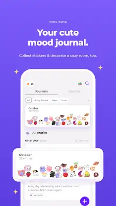 Miuu Note: Cute Diary Journal screenshot 1