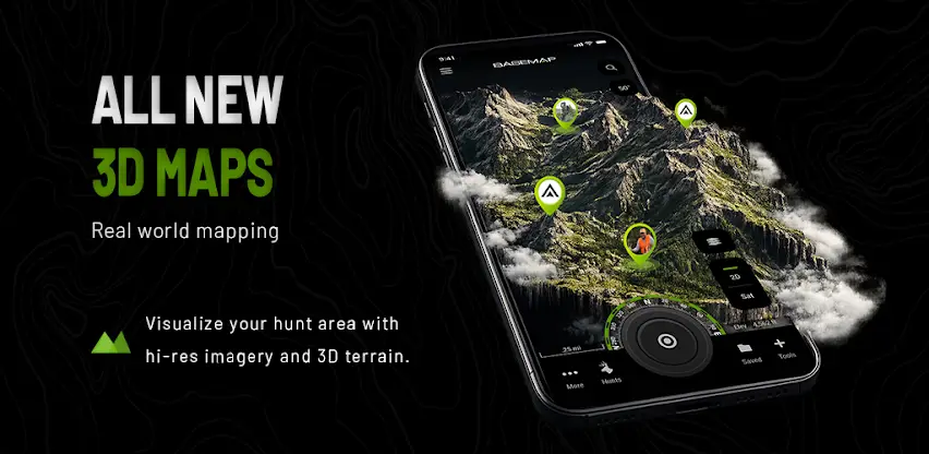 BaseMap: 3D Hunting Maps & GPS screenshot 1