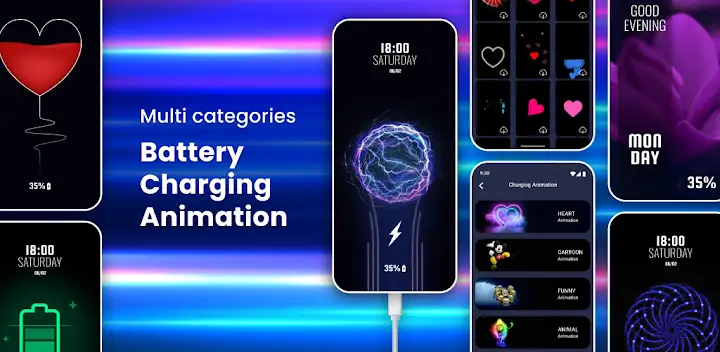 Battery Charging Animation — Android app banner