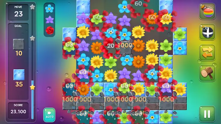 Flower Match Puzzle screenshot 2